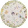5' Round Green Area Rug - Classic Springtime