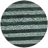 5' Round Striped Blue Rug - Classic Cabana