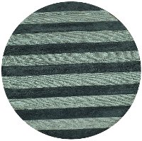 5' Round Striped Blue Rug - Classic Cabana