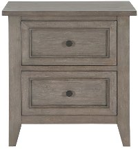 Driftwood Classic Shaker 2 Drawer Nightstand - Talbot