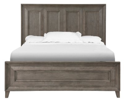 Classic Shaker Driftwood Queen Bed - Talbot