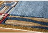 5 x 7 Medium All Star Denim Blue Rug - Whimsy