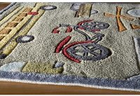 4 x 6 Small Transportation Concrete Tan Area Rug - Whimsy-2