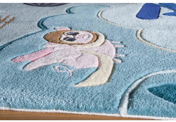 5 x 7 Medium Aviator Sky Blue Rug - Whimsy-2
