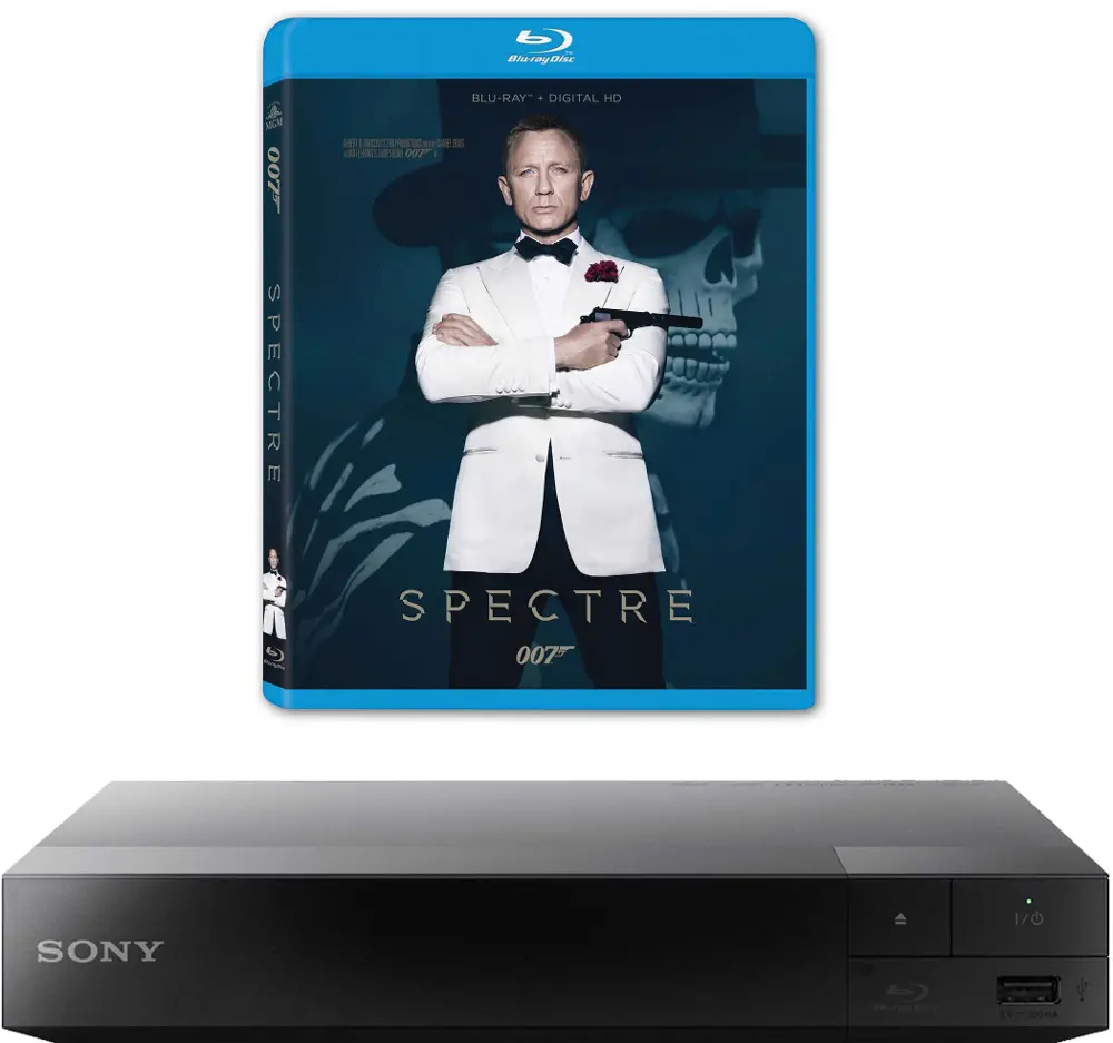 Bonus Spectre Blu-ray and Sony Blu-ray Player-1