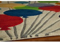 5' Round Multi-Colored Balloons Area Rug - Whimsy-2