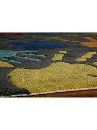 4 x 6 Small Finger Paint Gray Area Rug - Whimsy-2