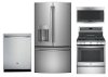 KIT GE 4 Piece Kitchen Appliance Package with Gas Range - Stainless Steel