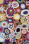 5 x 7 Medium Multi-Colored Mille Fleur Area Rug - Hipster