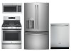 KIT GE 4 Piece Kitchen Appliance Package with Gas Range with Griddle - Stainless Steel