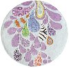5' Round Multi-Colored Funky Paisley Area Rug - Hipster