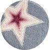 5' Round Pink and Gray Superstar Area Rug - Hipster