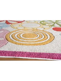4 x 6 Small Ivory Modern Sprinkle Area Rug - Hipster-2