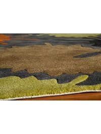 5' Round Gray Paint Ball Area Rug - Hipster-2