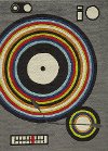 5 x 7 Medium Gray Turntable Area Rug - Hipster