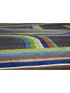 4 x 6 Small Gray and Blue Play Area Rug - Hipster-2