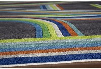 5 x 7 Medium Gray and Blue Play Area Rug - Hipster-2