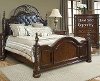 1060/BED5/0 Brown Ornate Traditional Queen Size Bed - Rosanna
