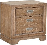 Caramel Brown Rustic Contemporary Nightstand - Front Street