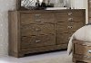 Caramel Brown Rustic Contemporary Dresser - Front Street