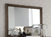 Caramel Brown Rustic Contemporary Mirror - Front Street