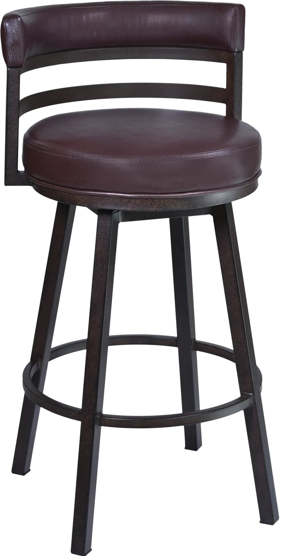 Madrid Brown Swivel Counter Height Stool-1
