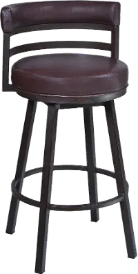 Madrid Brown Swivel Counter Height Stool