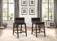 Rochelle Walnut Swivel Counter Stool