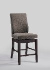 Clearance Tillary Brown Upholstered 29 Inch Swivel Bar Stool