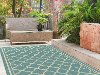 GCT1009 5x8 5 x 7 Medium Aqua Moroccan Tile Indoor-Outdoor Rug - Garden City-2
