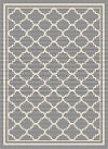 GCT1010 5x8 5 x 7 Medium Gray Moroccan Tile Indoor-Outdoor Rug - Garden City-1