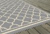 GCT1010 5x8 5 x 7 Medium Gray Moroccan Tile Indoor-Outdoor Rug - Garden City-3