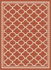 GCT1011 5x8 5 x 7 Medium Terra Cotta Orange Moroccan Tile Indoor-Outdoor Rug - Garden City