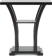 Dark Chocolate Small Pedestal Table - Wenge