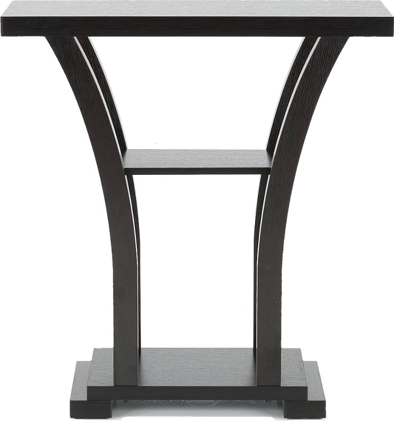 Dark Chocolate Small Pedestal Table Rc Willey Furniture Store