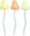 Assorted Umbrella Mushroom Stake