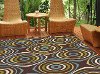 GCT1016 5x8 5 x 7 Medium Geometric Brown Indoor-Outdoor Rug - Garden City -2