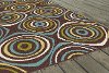 GCT1016 5x8 5 x 7 Medium Geometric Brown Indoor-Outdoor Rug - Garden City -3