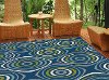 GCT1017 5x8 5 x 7 Medium Geometric Navy Blue Indoor-Outdoor Rug - Garden City -2