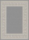 GCT1020 5x8 5 x 7 Medium Greek Key Gray Indoor-Outdoor Rug - Garden City