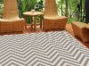 GCT1021 5x8 5 x 7 Medium Chevron Gray Indoor-Outdoor Rug - Garden City -2