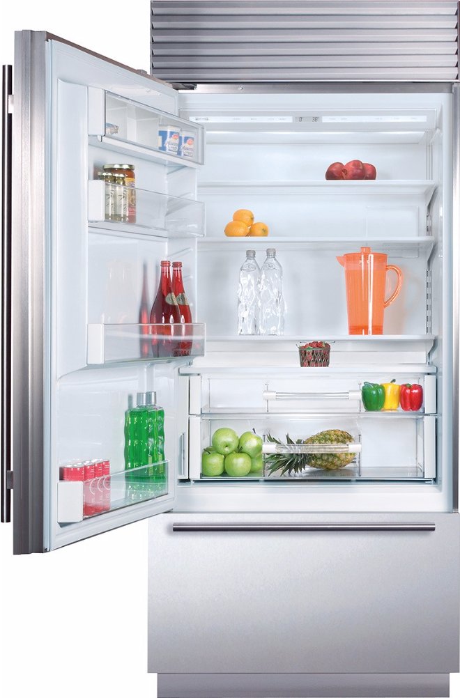 BI-36U/S/PH-LH Sub-Zero 36 Inch Classic Bottom Freezer Refrigerator - 21.7 cu. ft., Left Hinge-2