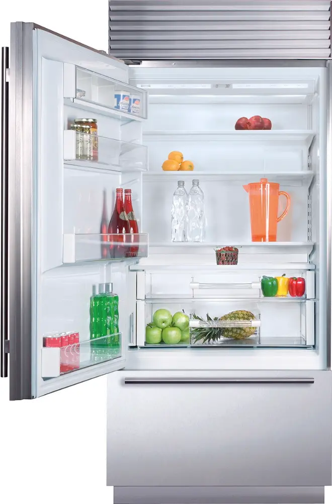 BI-36U/S/PH-LH Sub-Zero 36 Inch Classic Bottom Freezer Refrigerator - 21.7 cu. ft., Left Hinge-2