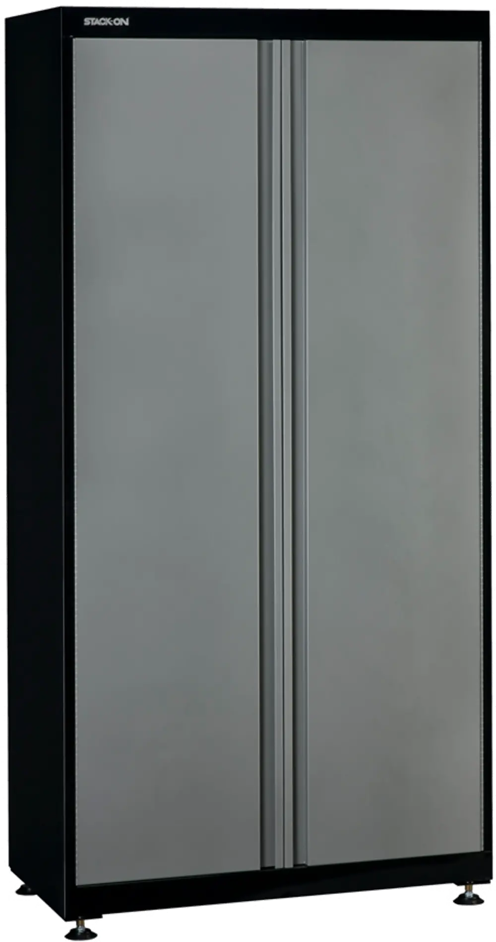 SGO-372 Stack-On Black and Silver 2-Door 72 Inch Storage Cabinet-1