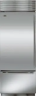 BI-30U/S/TH-LH Sub-Zero 30 Inch Classic Bottom Freezer Refrigerator - Left Hinge