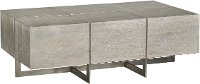 Contemporary Whitewash Coffee Table - Desmond