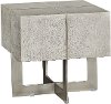 Clearance Contemporary Whitewash End Table - Desmond