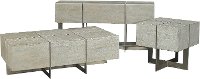 Contemporary Whitewash End Table - Desmond-2