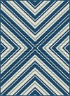 GCT1025 5x8 5 x 7 Medium Navy Blue Indoor-Outdoor Rug - Garden City