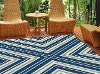 GCT1025 5x8 5 x 7 Medium Navy Blue Indoor-Outdoor Rug - Garden City-2